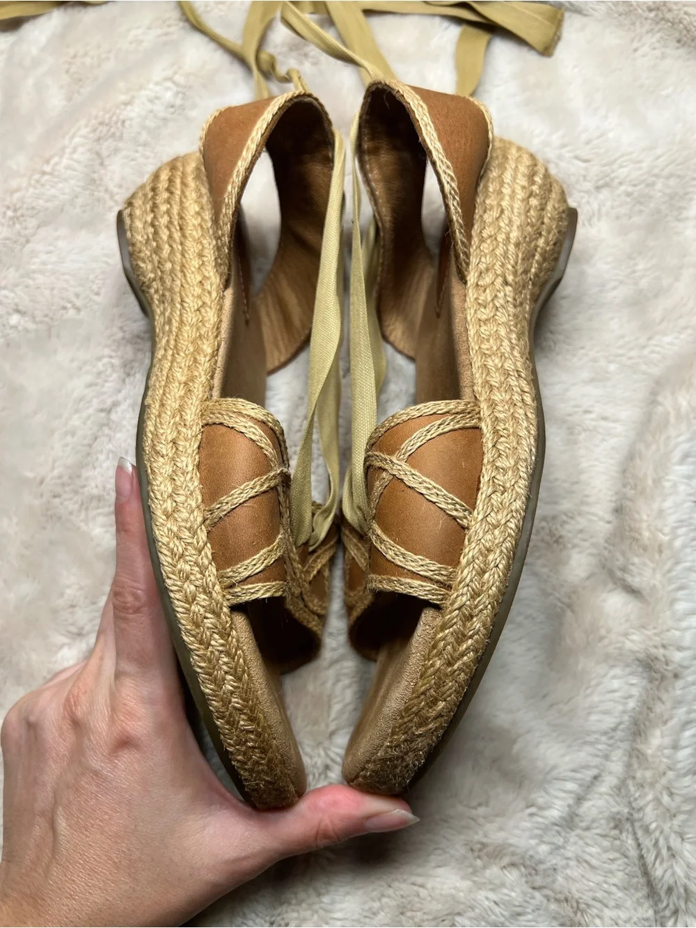 leather Clarks Artisan Collection wedge Size 7